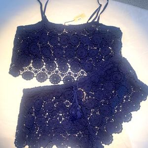 Victoria’s Secret crochet short and cami